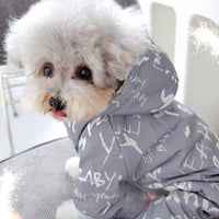 HKM-020691 Reflective Colorful Cotton Jacket for Dogs - Autumn and Winter Fashion Clothing