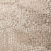 HKM-020755 Coffee Color Square PU Leather Sofa Pillow, 50x50cm with Insert, Modern Simple Design