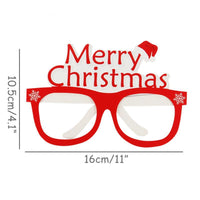 HKM-020819 3D Paper Christmas Glasses - Set of 9 Festive Laser Cut Design