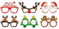 HKM-020819 3D Paper Christmas Glasses - Set of 9 Festive Laser Cut Design