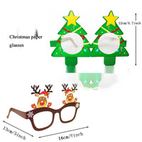 HKM-020819 3D Paper Christmas Glasses - Set of 9 Festive Laser Cut Design