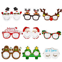 HKM-020819 3D Paper Christmas Glasses - Set of 9 Festive Laser Cut Design