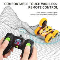 HKM-021203 2.4G Double-Sided Remote Control Stunt Car with 360 Degree Rotation for Indoor and Outdoor Fun