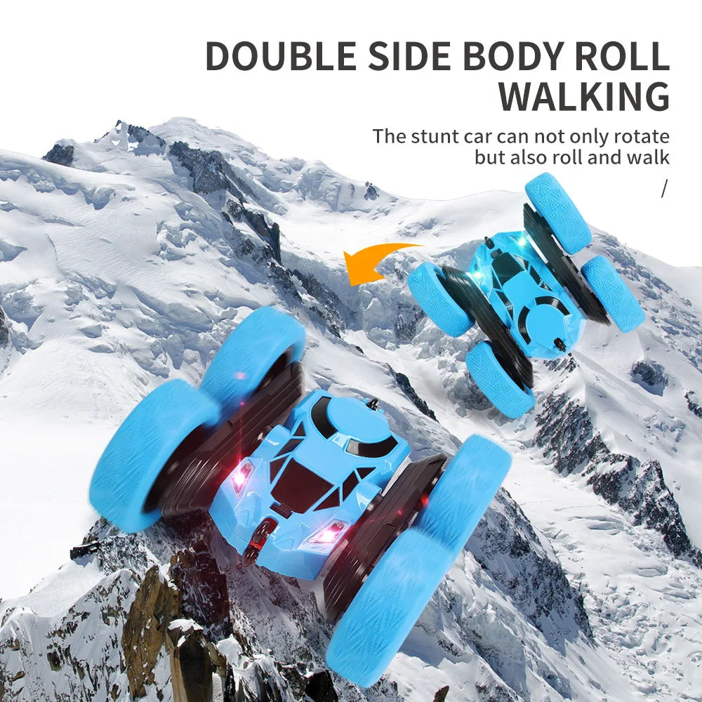HKM-021203 2.4G Double-Sided Remote Control Stunt Car with 360 Degree Rotation for Indoor and Outdoor Fun