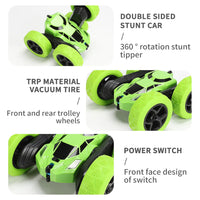 HKM-021203 2.4G Double-Sided Remote Control Stunt Car with 360 Degree Rotation for Indoor and Outdoor Fun
