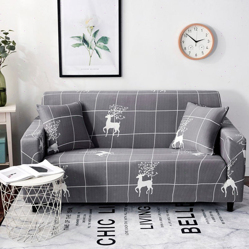 HKM-021267 Geometric Patterned Sofa Cover for Modern Living Room Décor