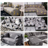 HKM-021267 Geometric Patterned Sofa Cover for Modern Living Room Décor