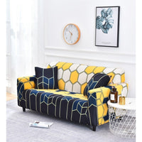 HKM-021267 Geometric Patterned Sofa Cover for Modern Living Room Décor