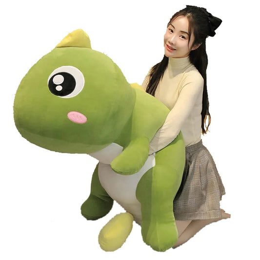 KTX-021459 Colorful Large Dinosaur Pillow Plush Doll - Soft Stuffed Animal for Kids, Home Decoration, and Gifts