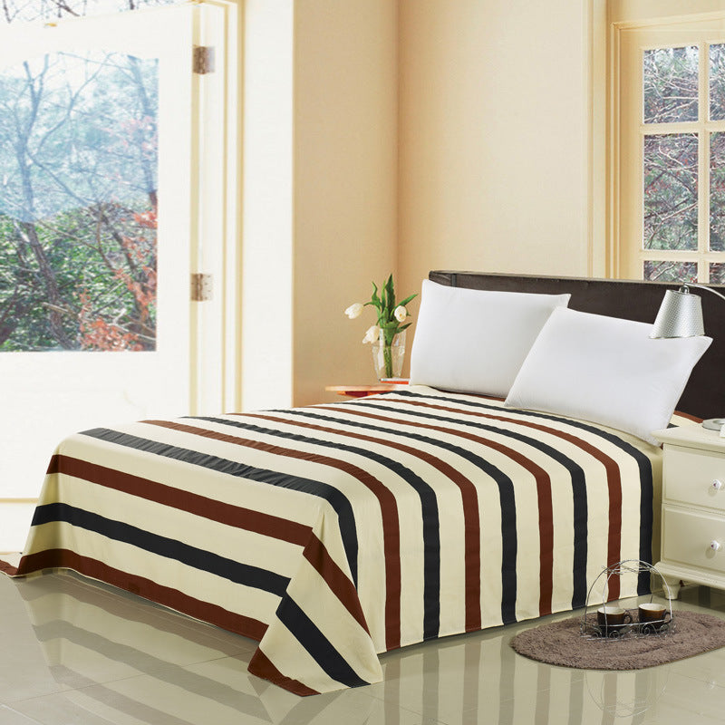 HKM-021523 Cotton Twill Printed Bedding Sheets - Simple Style, Semi-Reactive Dye Process