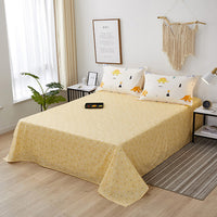 HKM-021523 Cotton Twill Printed Bedding Sheets - Simple Style, Semi-Reactive Dye Process