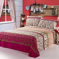 HKM-021523 Cotton Twill Printed Bedding Sheets - Simple Style, Semi-Reactive Dye Process