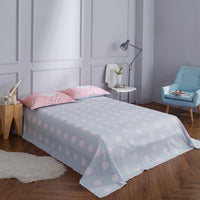 HKM-021523 Cotton Twill Printed Bedding Sheets - Simple Style, Semi-Reactive Dye Process