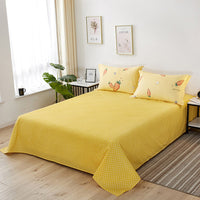 HKM-021523 Cotton Twill Printed Bedding Sheets - Simple Style, Semi-Reactive Dye Process