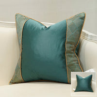 HKM-021587 Elegant European Style Striped Pillowcase - Simple Modern Cushion Cover for Home Decor
