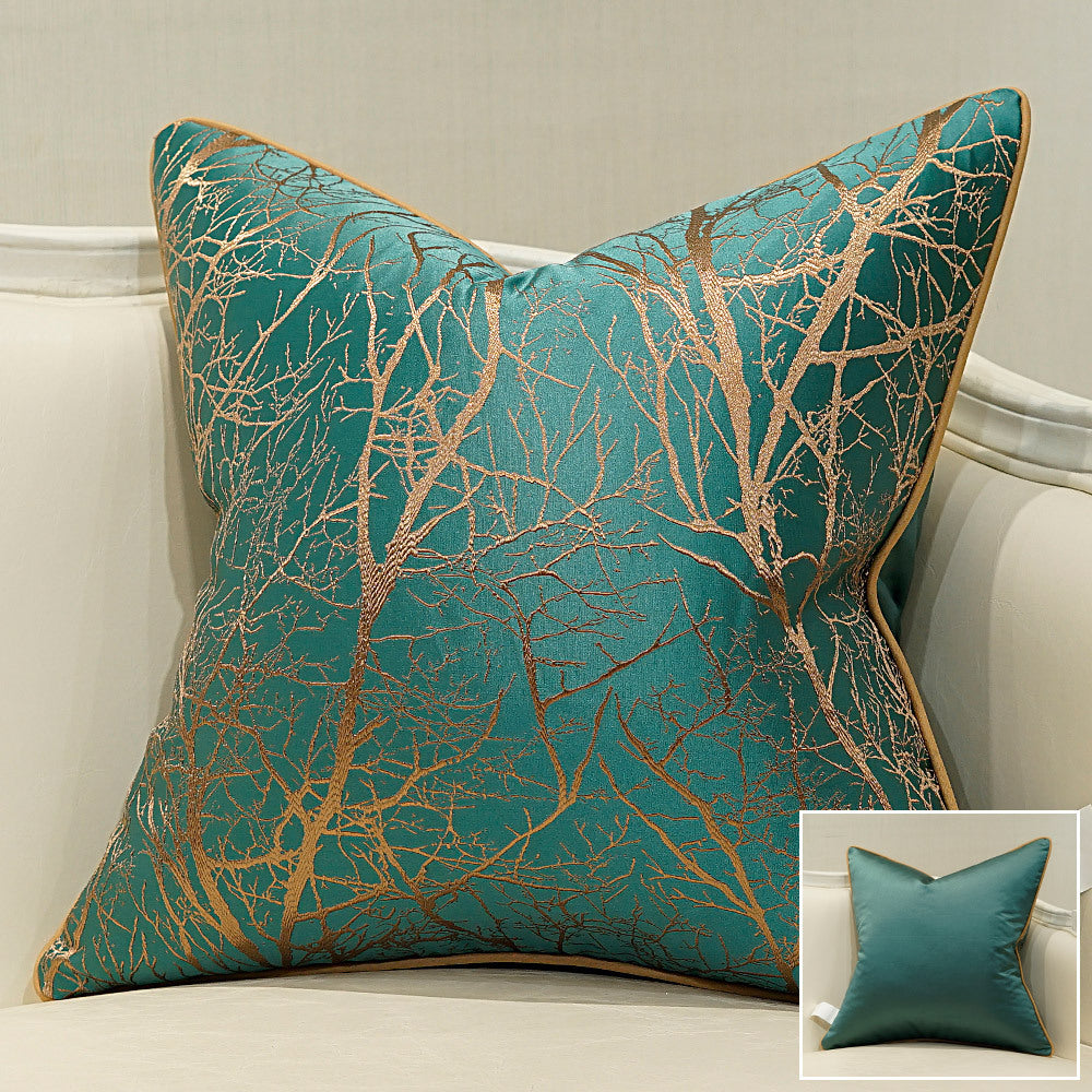 HKM-021587 Elegant European Style Striped Pillowcase - Simple Modern Cushion Cover for Home Decor