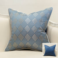 HKM-021587 Elegant European Style Striped Pillowcase - Simple Modern Cushion Cover for Home Decor