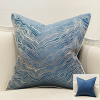 HKM-021587 Elegant European Style Striped Pillowcase - Simple Modern Cushion Cover for Home Decor