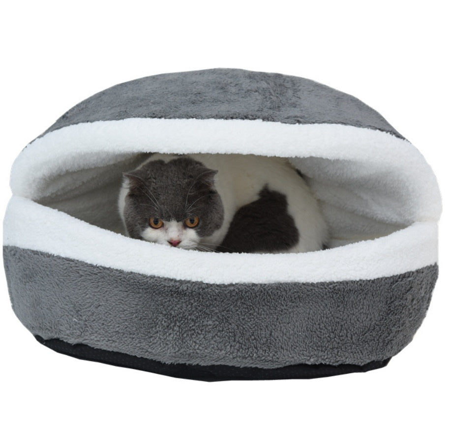HKM-021907 Removable cat litter dog kennel pet nest hamburger nest shell