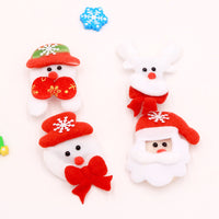 HKM-021971 Christmas Glow Flap Rings - Random Santa Claus & Snowman Designs for Kids' Fun & Decor