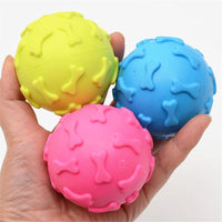 HKM-021971 TPR rubber whistle ball pet toy