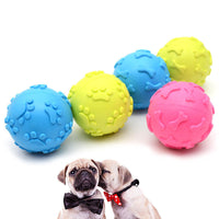 HKM-021971 TPR rubber whistle ball pet toy