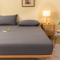 HKM-022163 Class A Fitted Mattress Cover - Soft Washed Cotton, Sizes 90x200 to 200x220 for Thin and Thick Pads