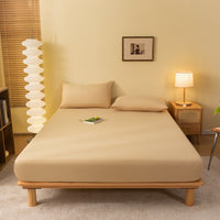 HKM-022163 Class A Fitted Mattress Cover - Soft Washed Cotton, Sizes 90x200 to 200x220 for Thin and Thick Pads