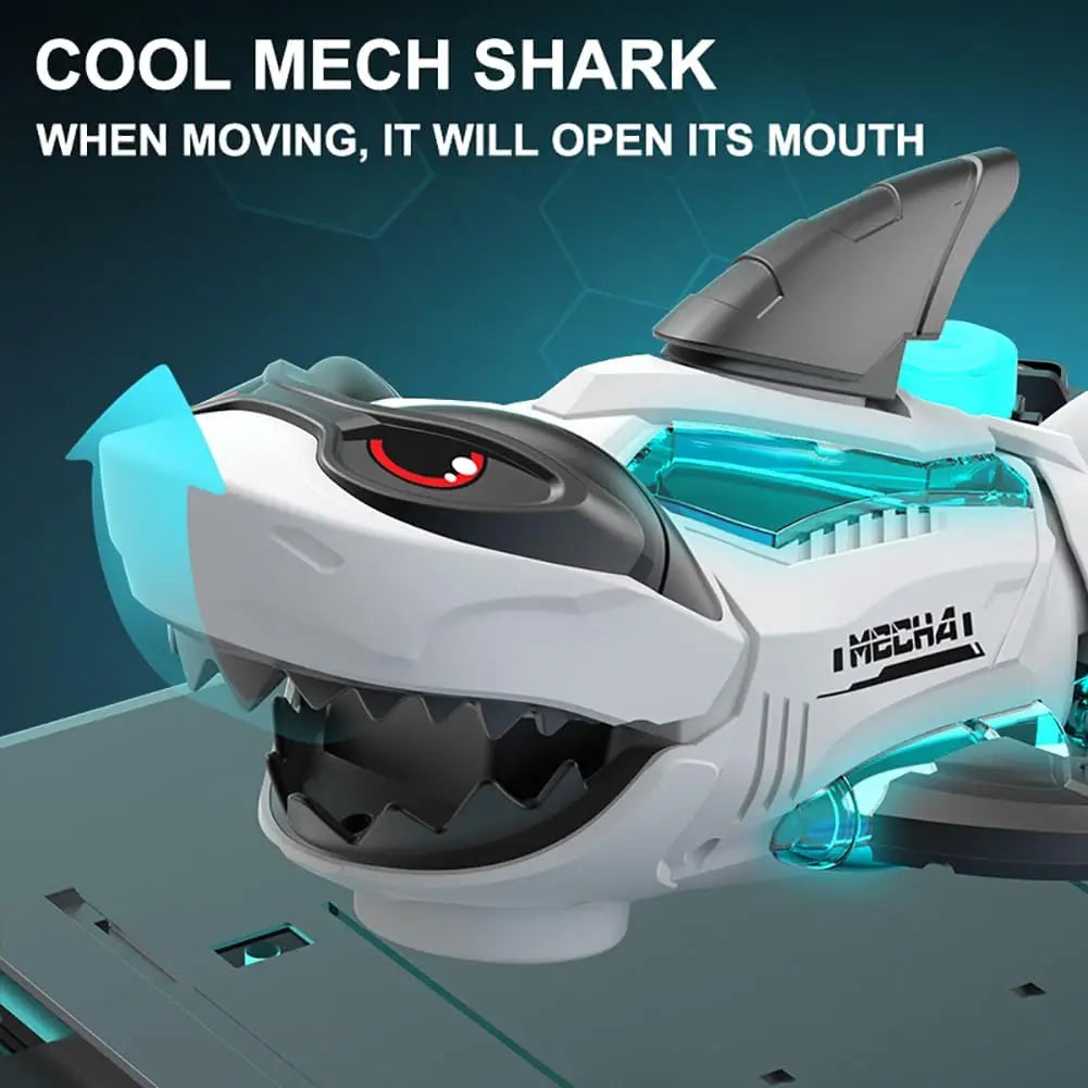 HKM-022163 Electric Universal Wheel Shark Toy with Lights and Music for Kids