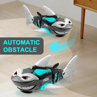 HKM-022163 Electric Universal Wheel Shark Toy with Lights and Music for Kids