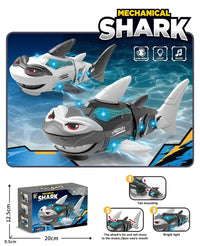 HKM-022163 Electric Universal Wheel Shark Toy with Lights and Music for Kids