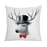 HKM-022163 Nordic Style Cute Animal Pattern Peach Skin Fabric Pillow Cover 45x45cm