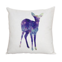 HKM-022163 Nordic Style Cute Animal Pattern Peach Skin Fabric Pillow Cover 45x45cm