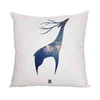 HKM-022163 Nordic Style Cute Animal Pattern Peach Skin Fabric Pillow Cover 45x45cm