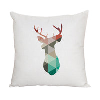 HKM-022163 Nordic Style Cute Animal Pattern Peach Skin Fabric Pillow Cover 45x45cm