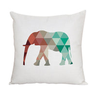 HKM-022163 Nordic Style Cute Animal Pattern Peach Skin Fabric Pillow Cover 45x45cm