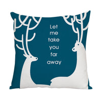 HKM-022163 Nordic Style Cute Animal Pattern Peach Skin Fabric Pillow Cover 45x45cm