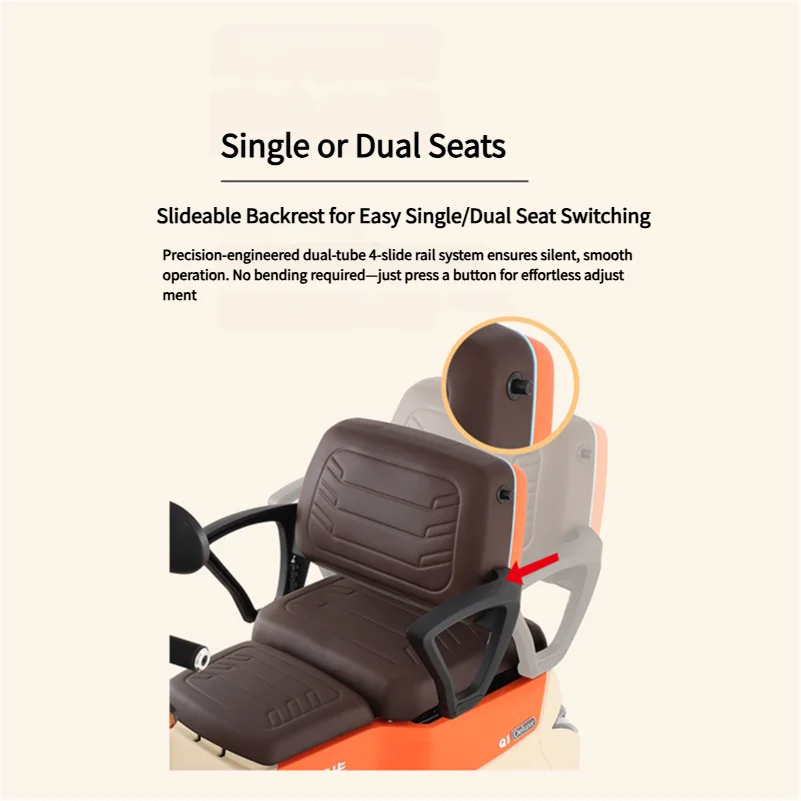 KTX-022227 Magic Q1 60V Electric Scooter for Adults with Front Disc and Rear Drum Brakes, 30 km/h Max Speed, 70-90 km Driving Range