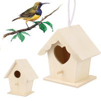 HKM-022291 Creative Wooden Bird Nest Ornaments in Various Designs and Natural Materials