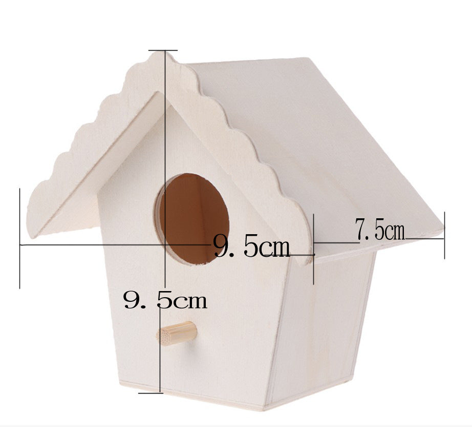 HKM-022291 Creative Wooden Bird Nest Ornaments in Various Designs and Natural Materials