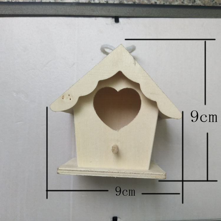 HKM-022291 Creative Wooden Bird Nest Ornaments in Various Designs and Natural Materials