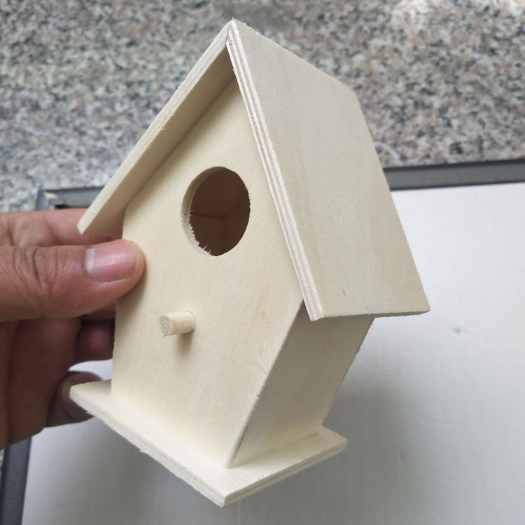 HKM-022291 Creative Wooden Bird Nest Ornaments in Various Designs and Natural Materials