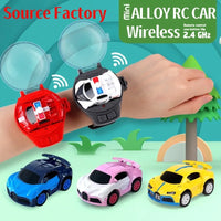 HKM-022355 2.4G Alloy Mini Remote Control Car with USB Rechargeable Battery for Kids
