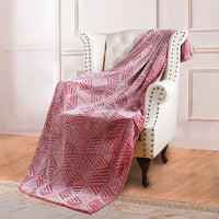 HKM-022355 Double-Sided Fluorescent Flannel Blanket - Soft Polyester, 152x127CM, Multiple Color Designs Available