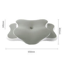 HKM-022483 Butterfly Shaped Cervical Support Memory Foam Pillow in Dark Gray, Bean Green, and Lavender Purple
