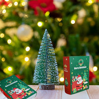 HKM-022483 Christmas Treat Boxes - 10 Pcs Book-Shaped Cartoon Candy Boxes for Holiday Celebrations and Gifts