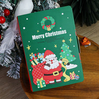 HKM-022483 Christmas Treat Boxes - 10 Pcs Book-Shaped Cartoon Candy Boxes for Holiday Celebrations and Gifts