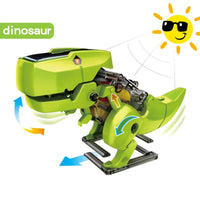 HKM-022611 DIY Solar-Powered Dinosaur Model Kit for Kids Ages 8-13, Educational STEM Toy