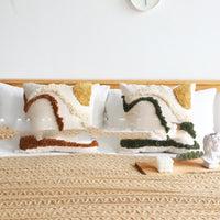 HKM-022739 Contrasting Color Tufted Pillow with PP Cotton Filling - 45x45CM