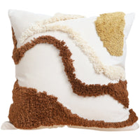 HKM-022739 Contrasting Color Tufted Pillow with PP Cotton Filling - 45x45CM